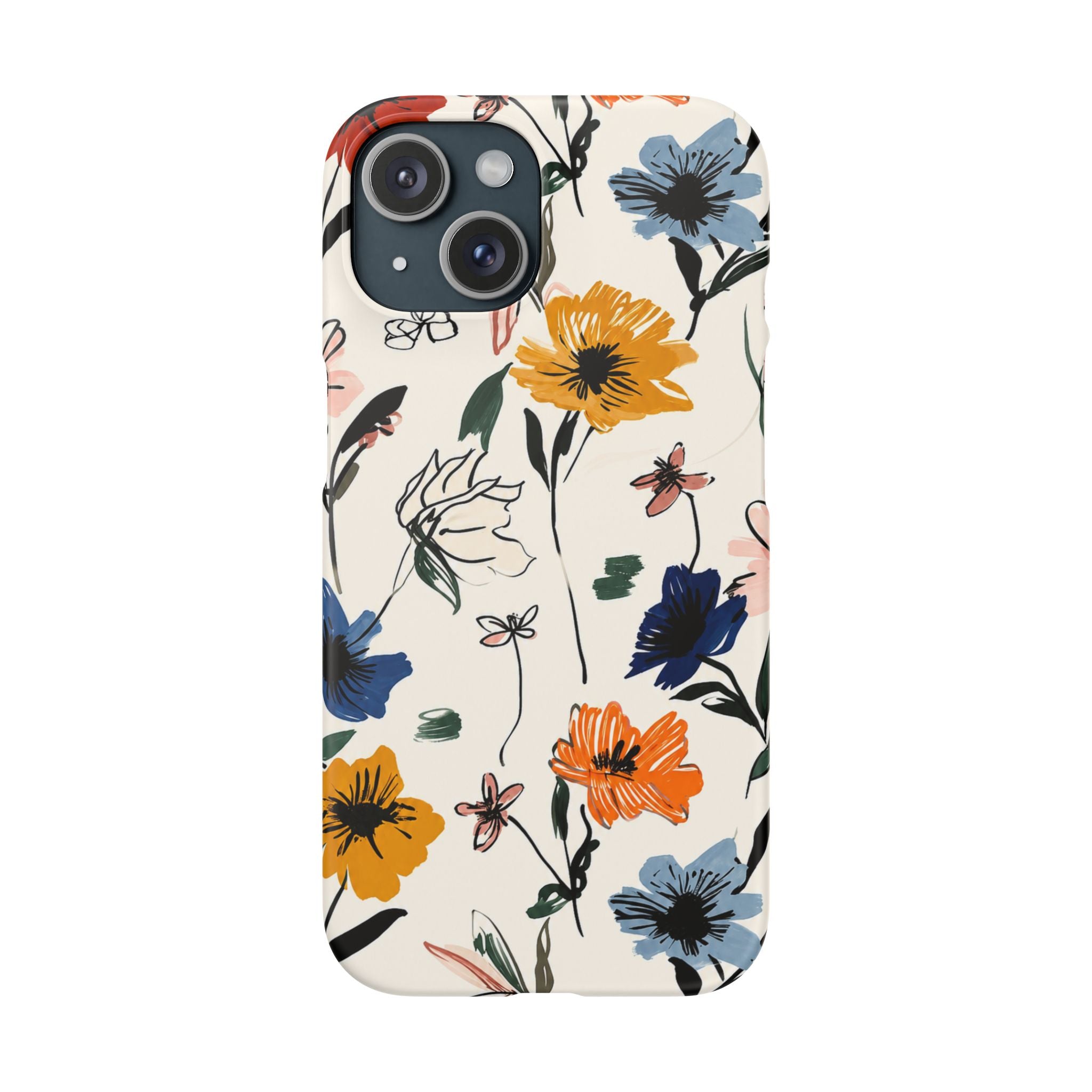 Wildflower Sketch Phone Case