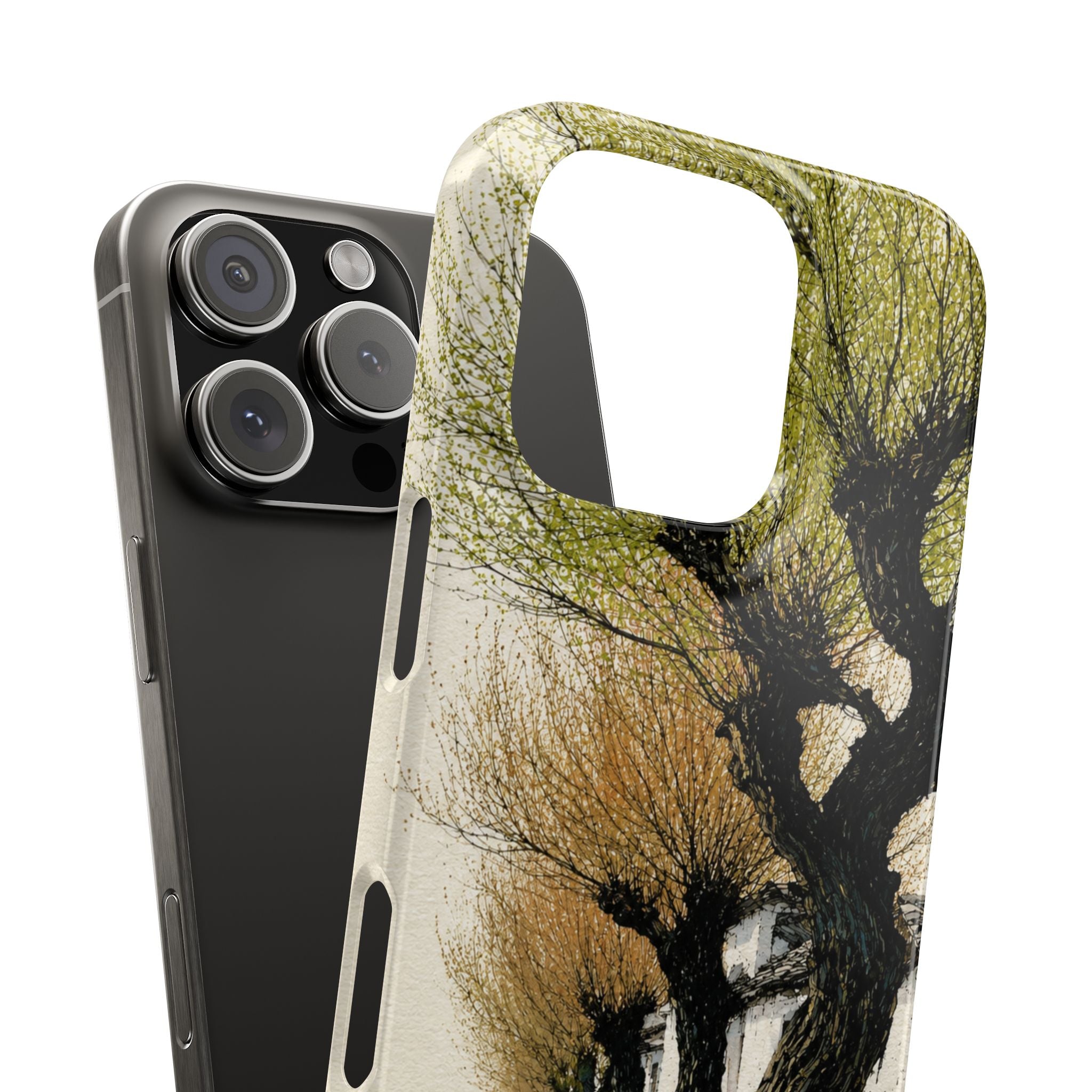 Serene Willow Landscape Phone Case