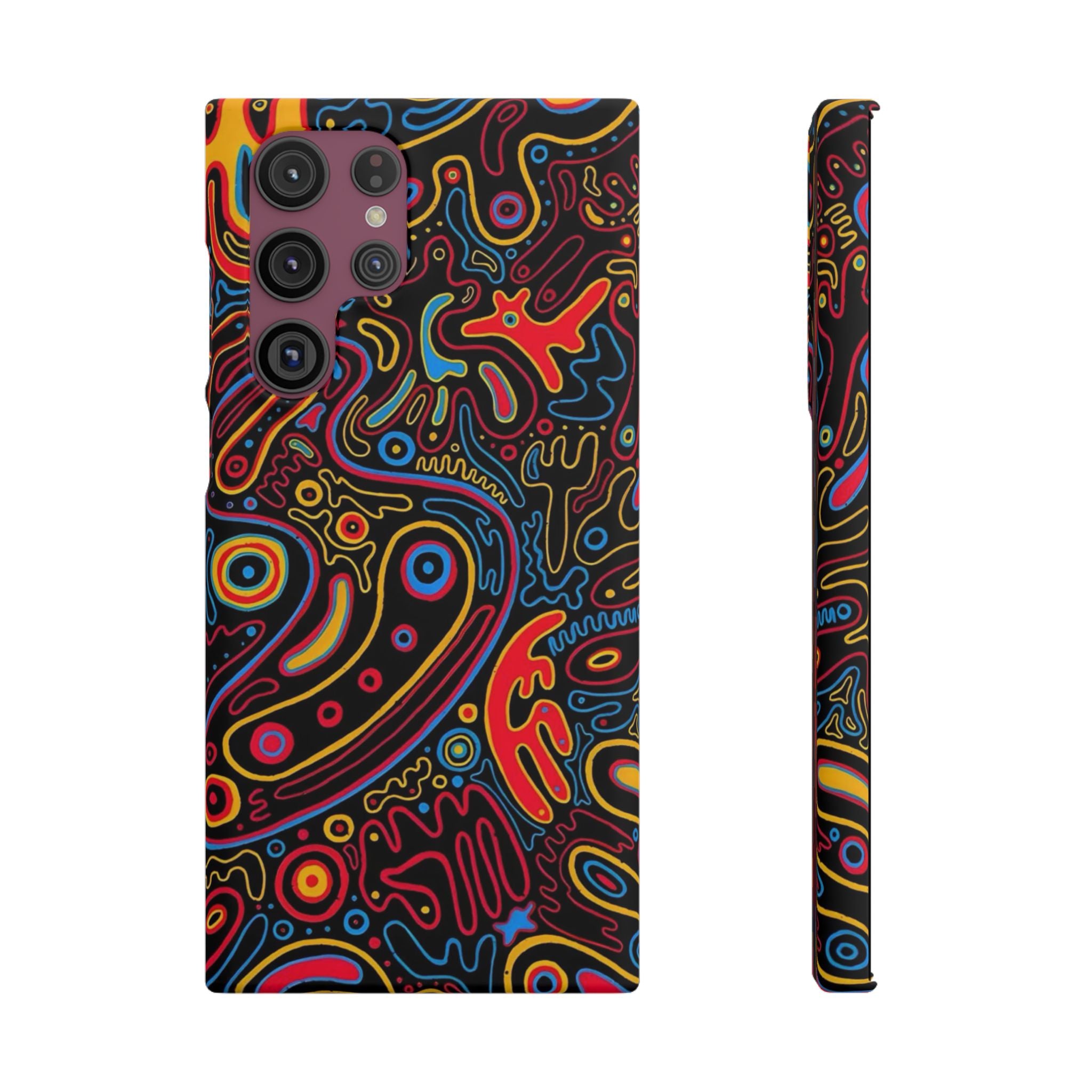 Neon Maze Phone Case