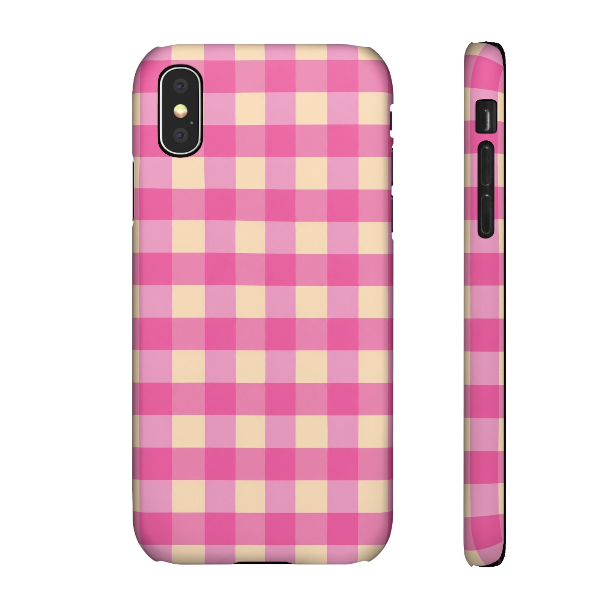 Pink Gingham Phone Case