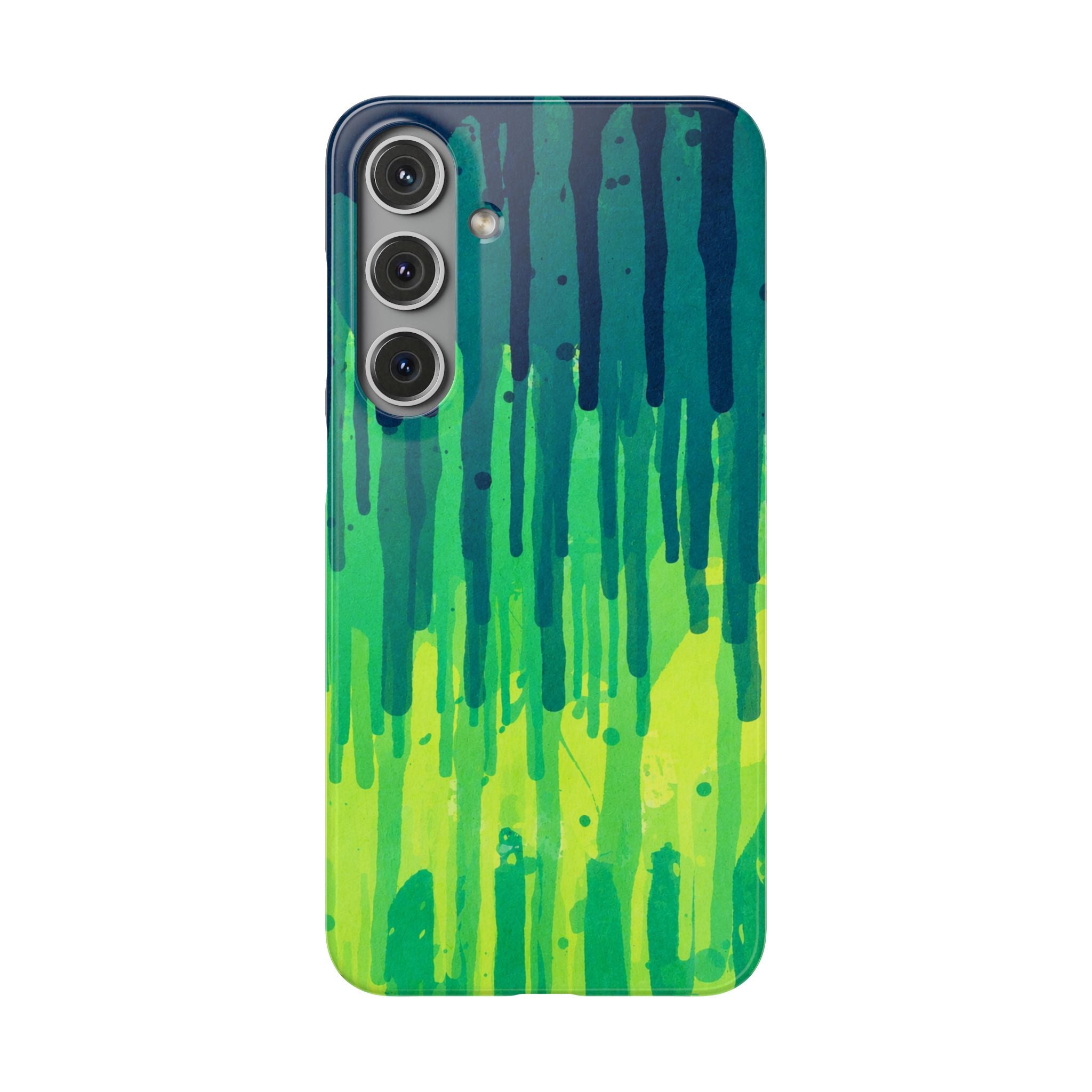 Liquid Emerald – Abstract Drip Phone Case