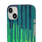 Liquid Emerald – Abstract Drip Phone Case