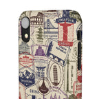 Vintage Travel Stamps Phone Case