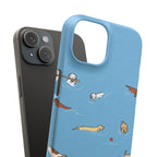 Swimming Dogs Phone Case