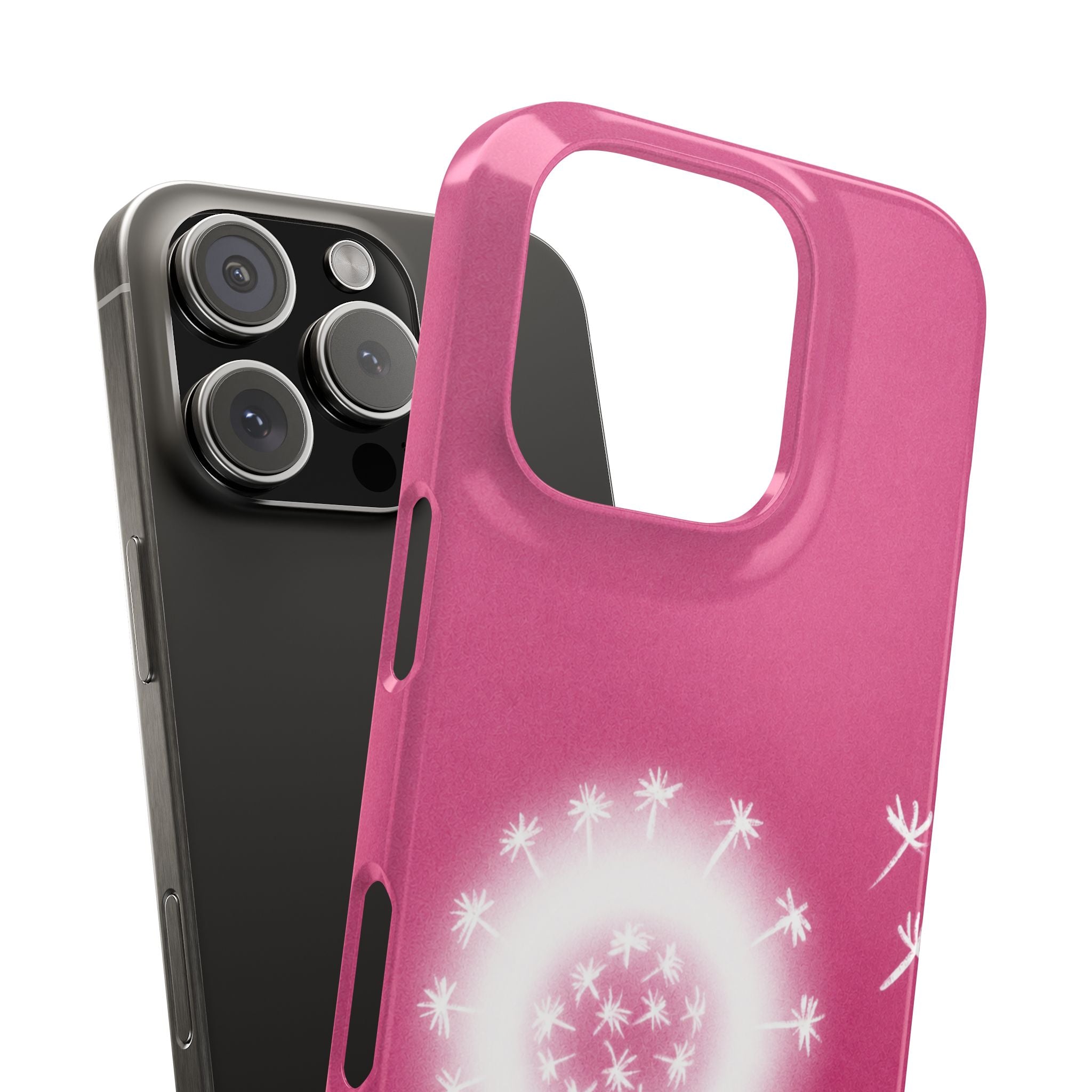 Pink Dandelion Phone Case