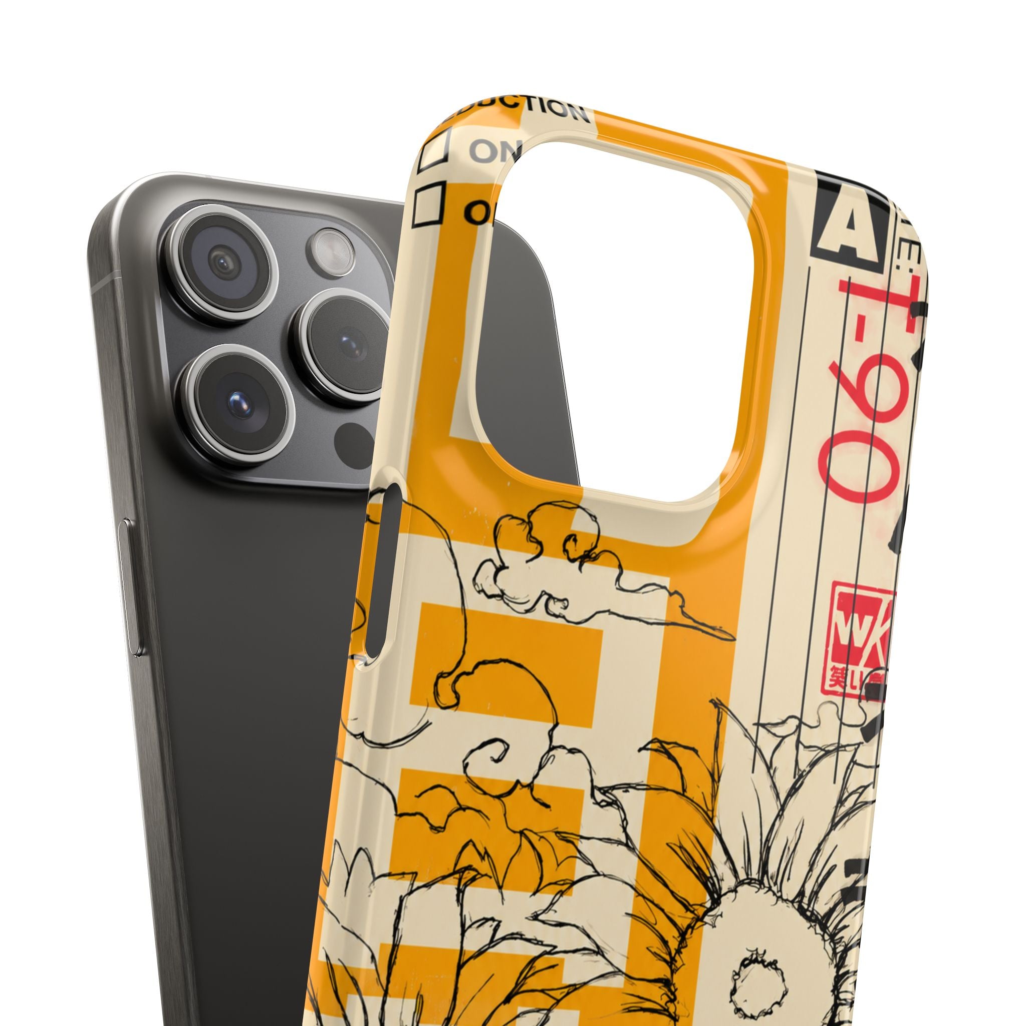 Retro Cassette Floral Phone Case