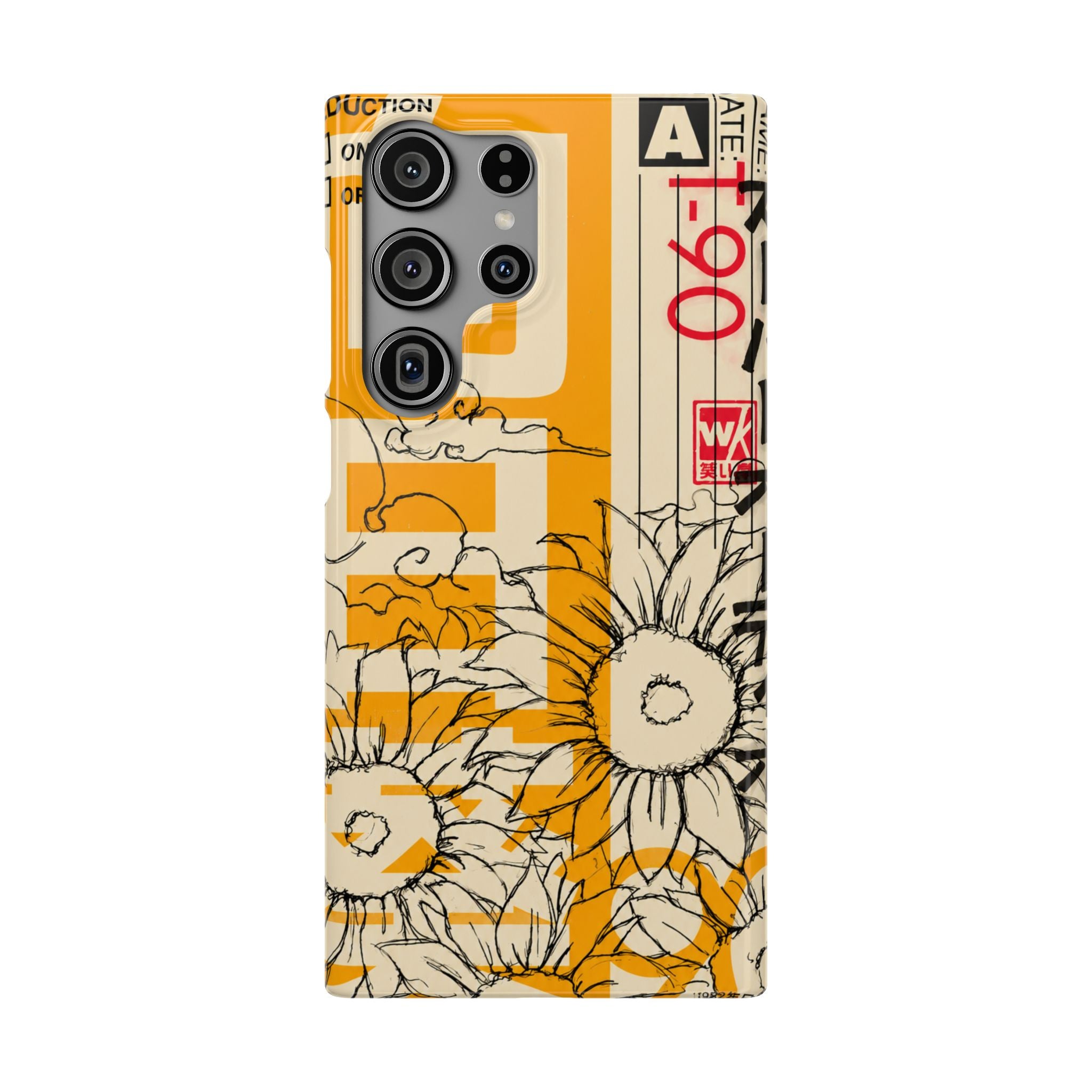Retro Cassette Floral Phone Case