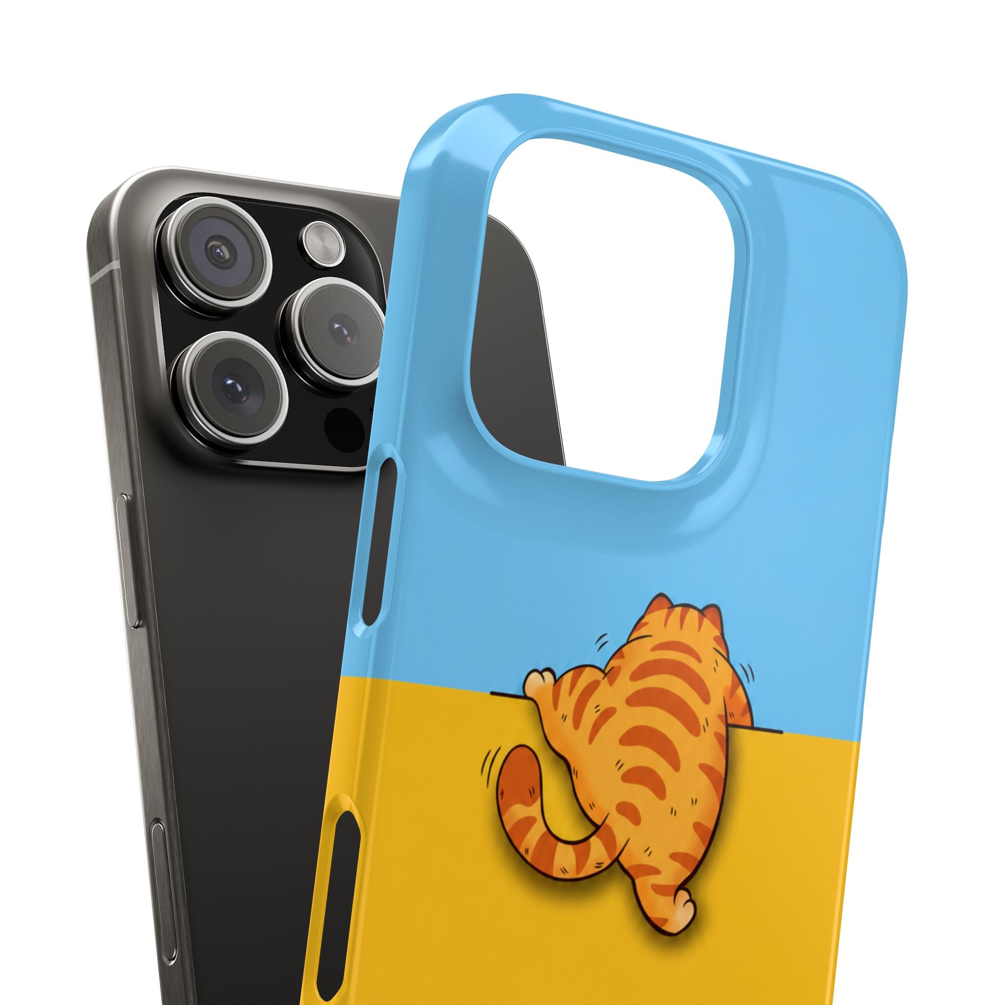 Peekaboo Orange Cat Phone Case