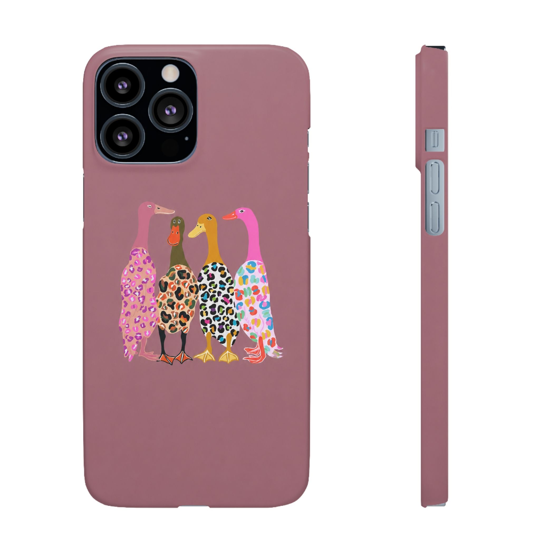 Colorful Leopard Ducks Phone Case