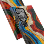 Abstract Topographic Waves Phone Case
