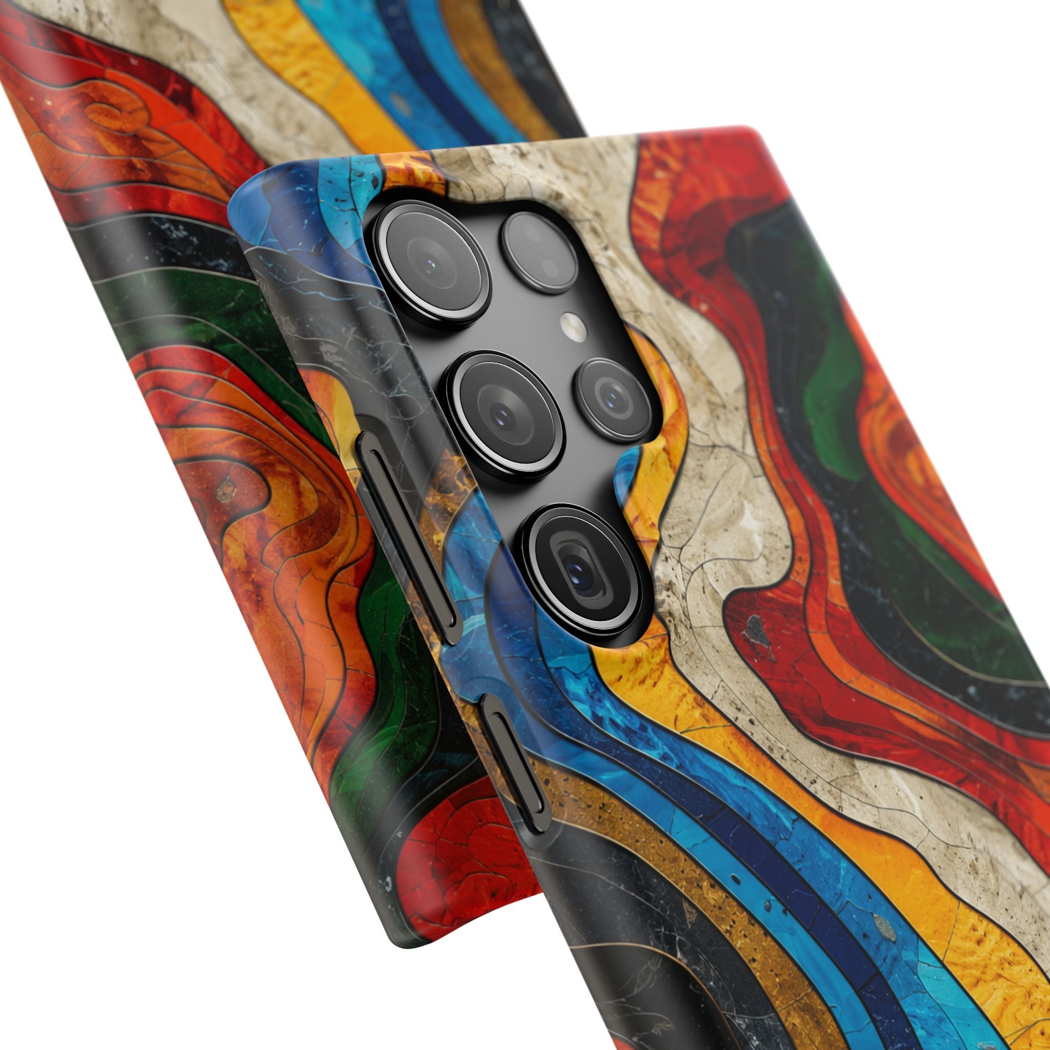 Abstract Topographic Waves Phone Case