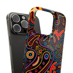 Neon Maze Phone Case