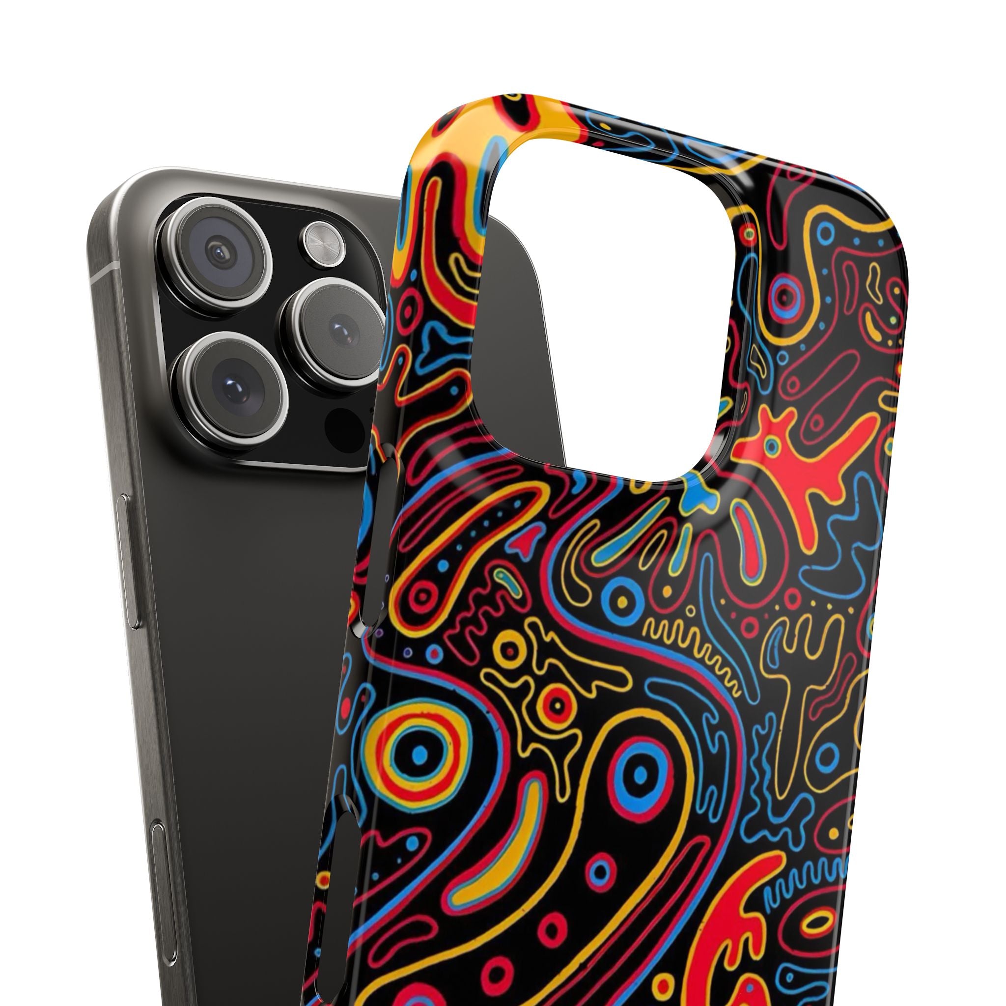 Neon Maze Phone Case
