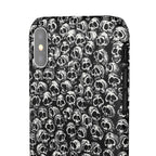 Black and White Skull Pattern Phone Case