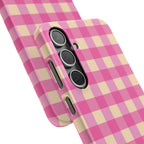 Pink Gingham Phone Case