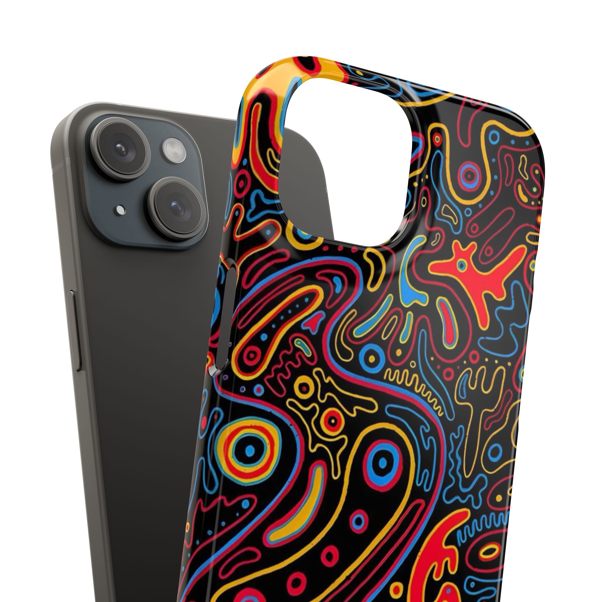 Neon Maze Phone Case