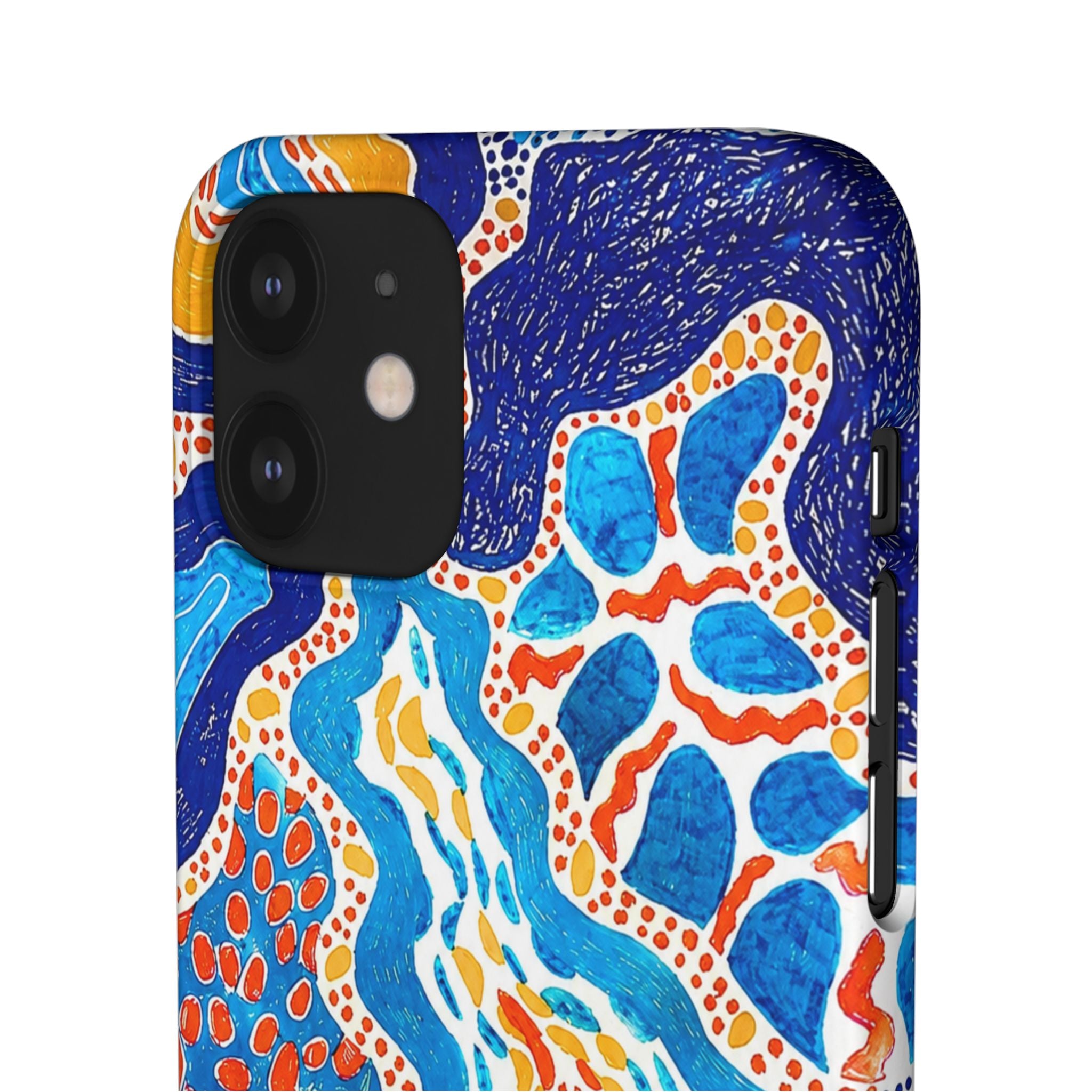 Abstract Blue Pattern Phone Case
