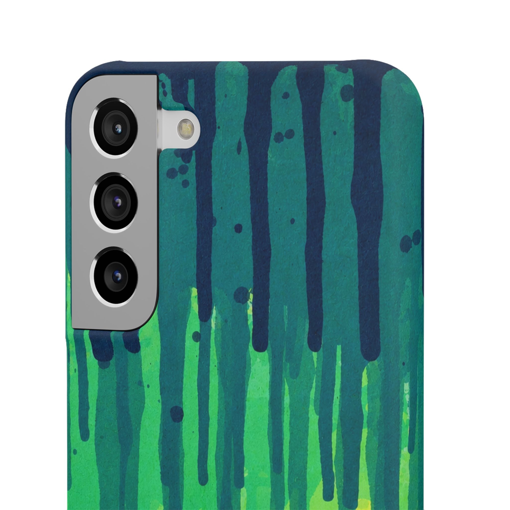 Liquid Emerald – Abstract Drip Phone Case