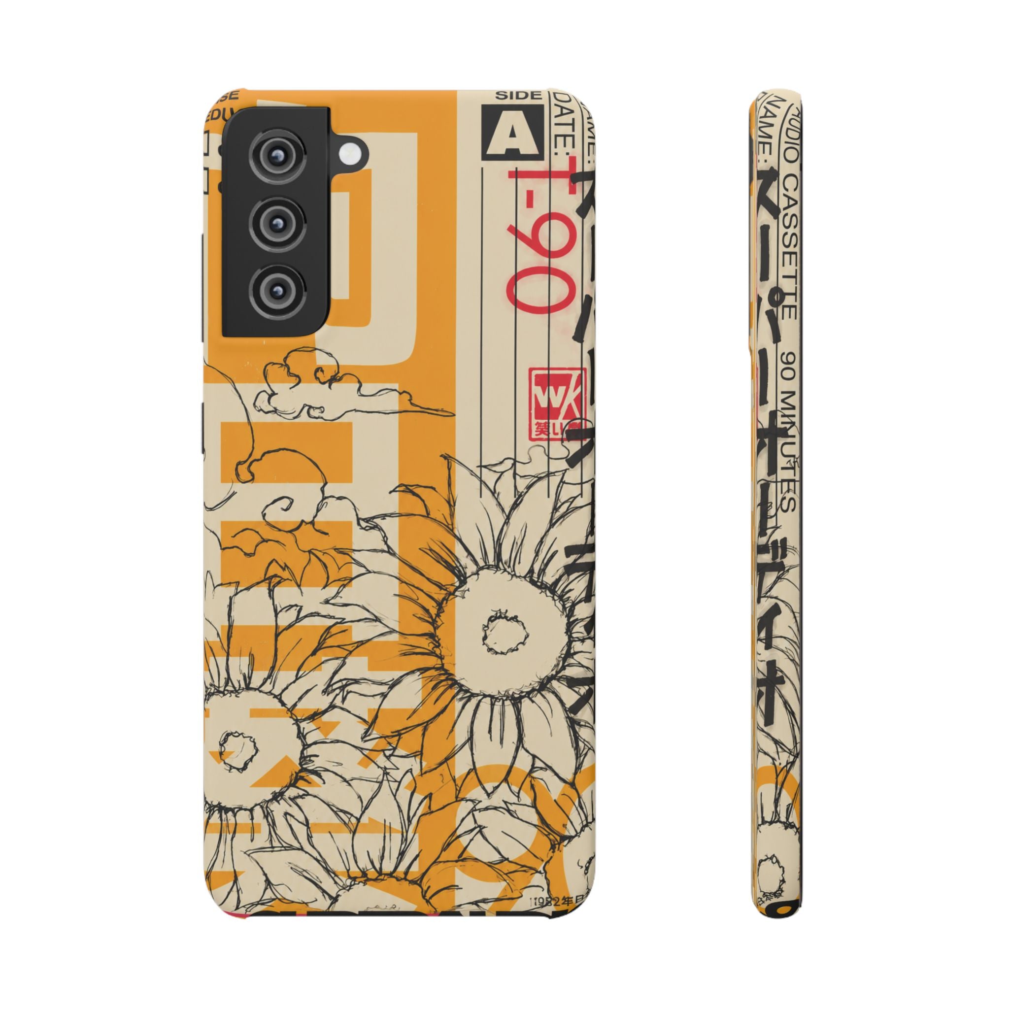 Retro Cassette Floral Phone Case