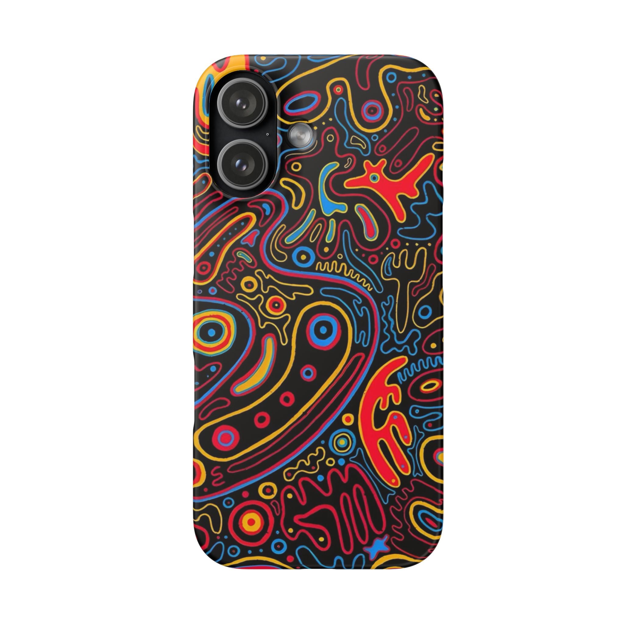 Neon Maze Phone Case
