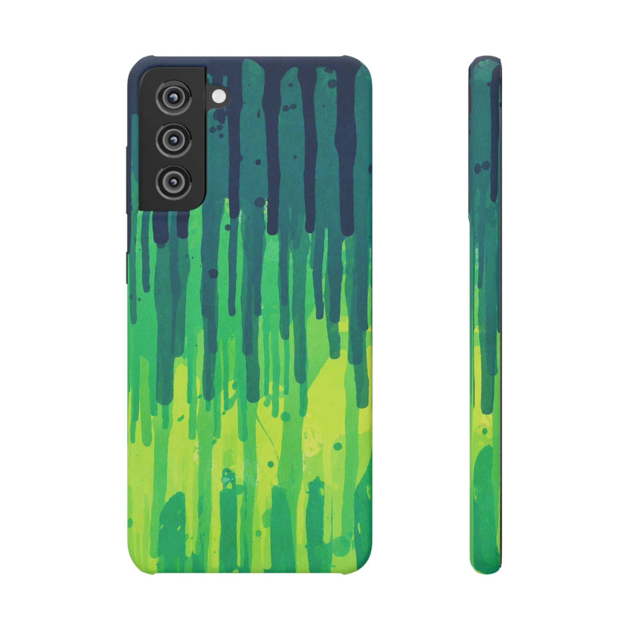 Liquid Emerald – Abstract Drip Phone Case