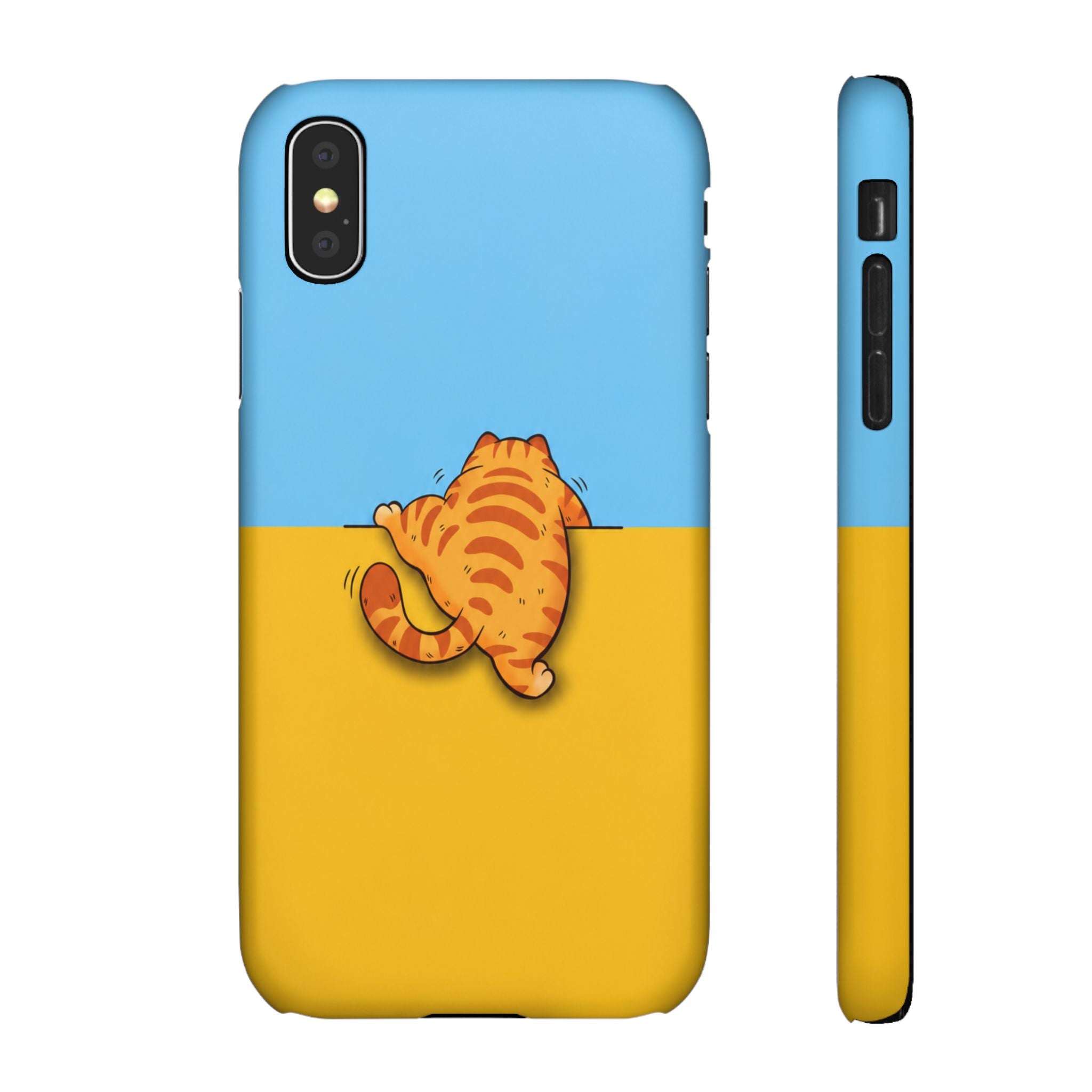 Peekaboo Orange Cat Phone Case