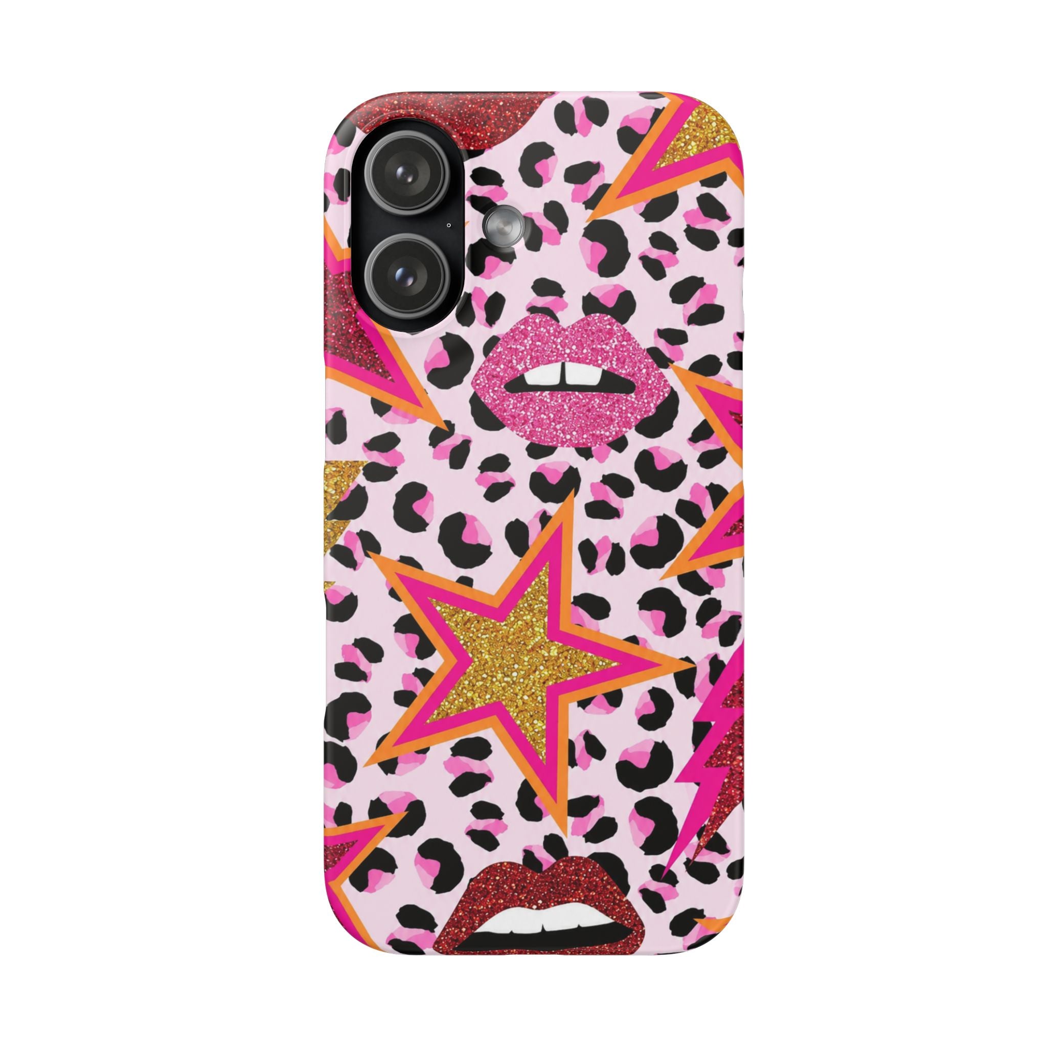 Pink Leopard Pop Art Phone Case