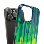 Liquid Emerald – Abstract Drip Phone Case