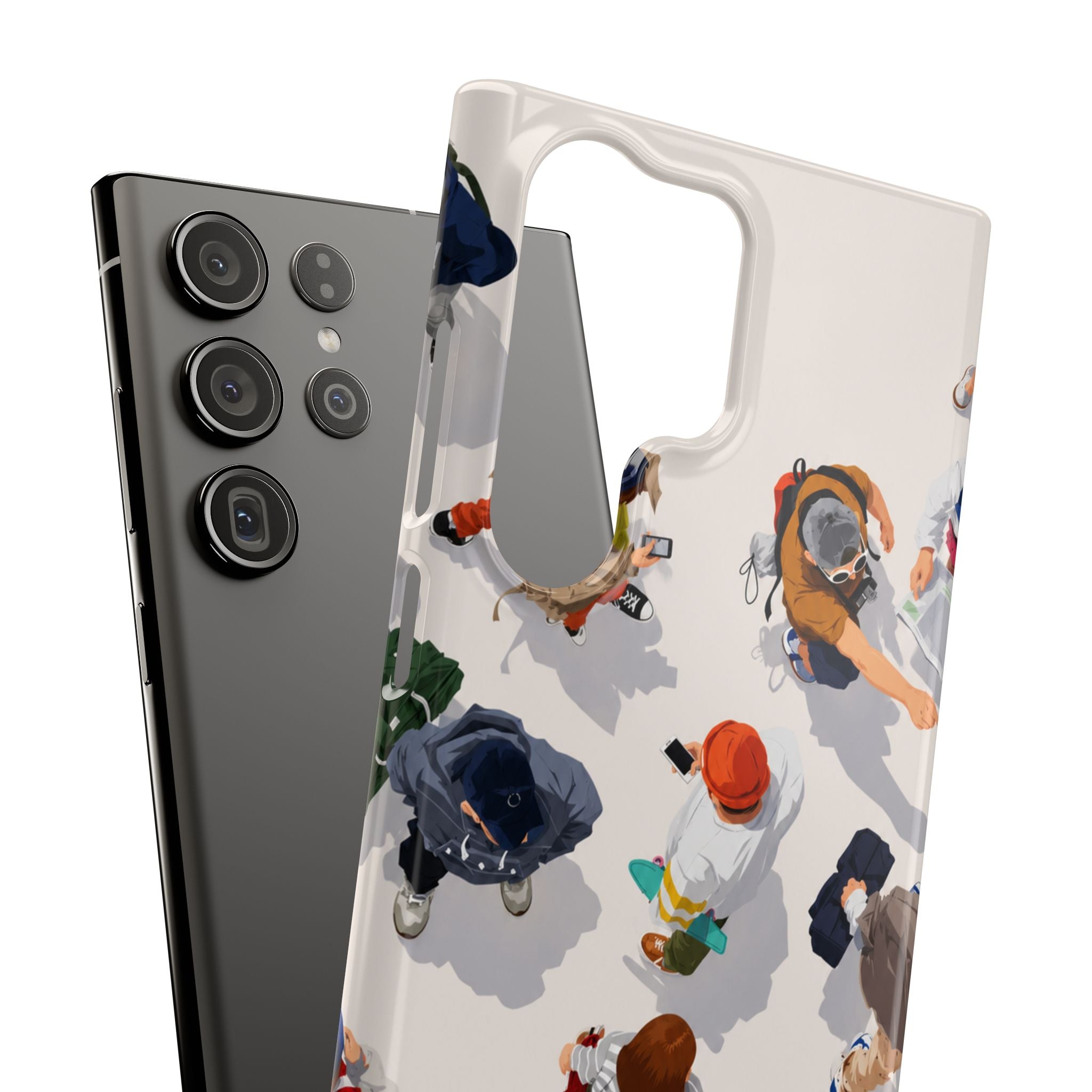 City Crowd Aesthetic Phone Case