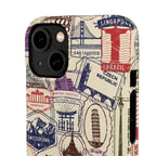 Vintage Travel Stamps Phone Case