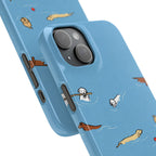 Swimming Dogs Phone Case