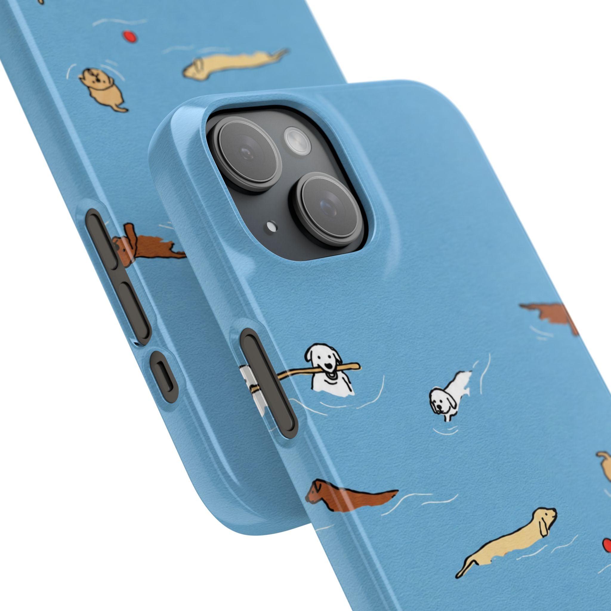 Swimming Dogs Phone Case