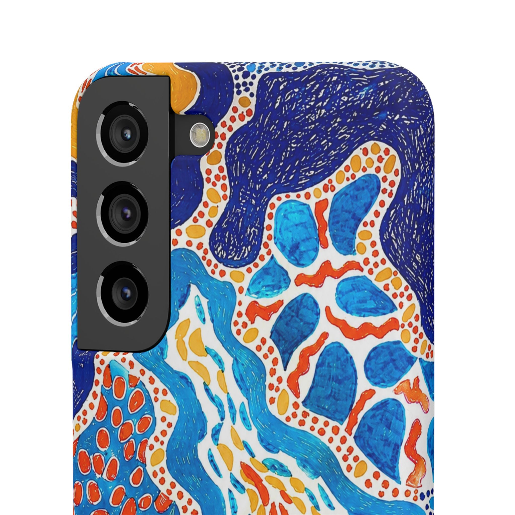 Abstract Blue Pattern Phone Case