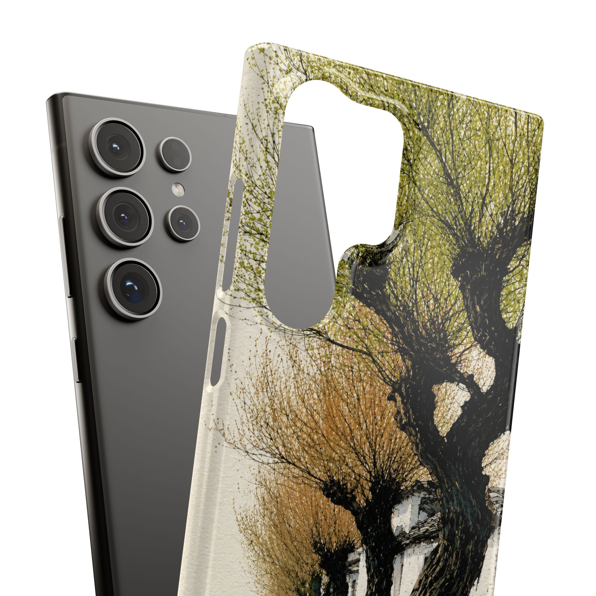Serene Willow Landscape Phone Case