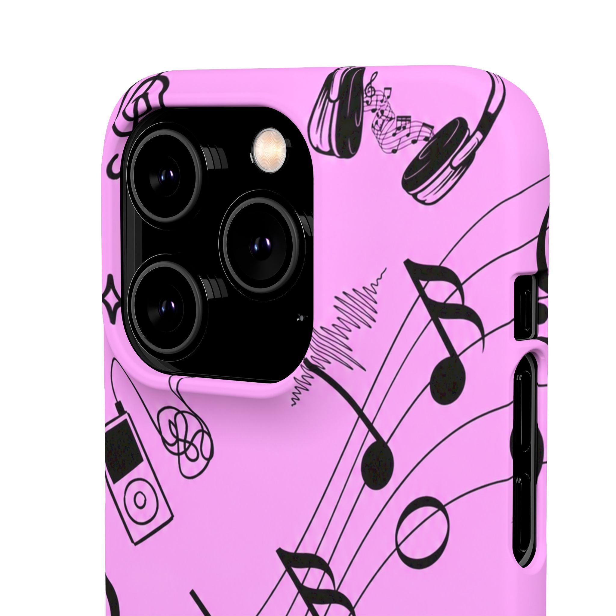 Pink Music Notes Phone Case