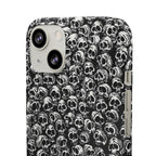Black and White Skull Pattern Phone Case