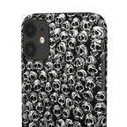 Black and White Skull Pattern Phone Case