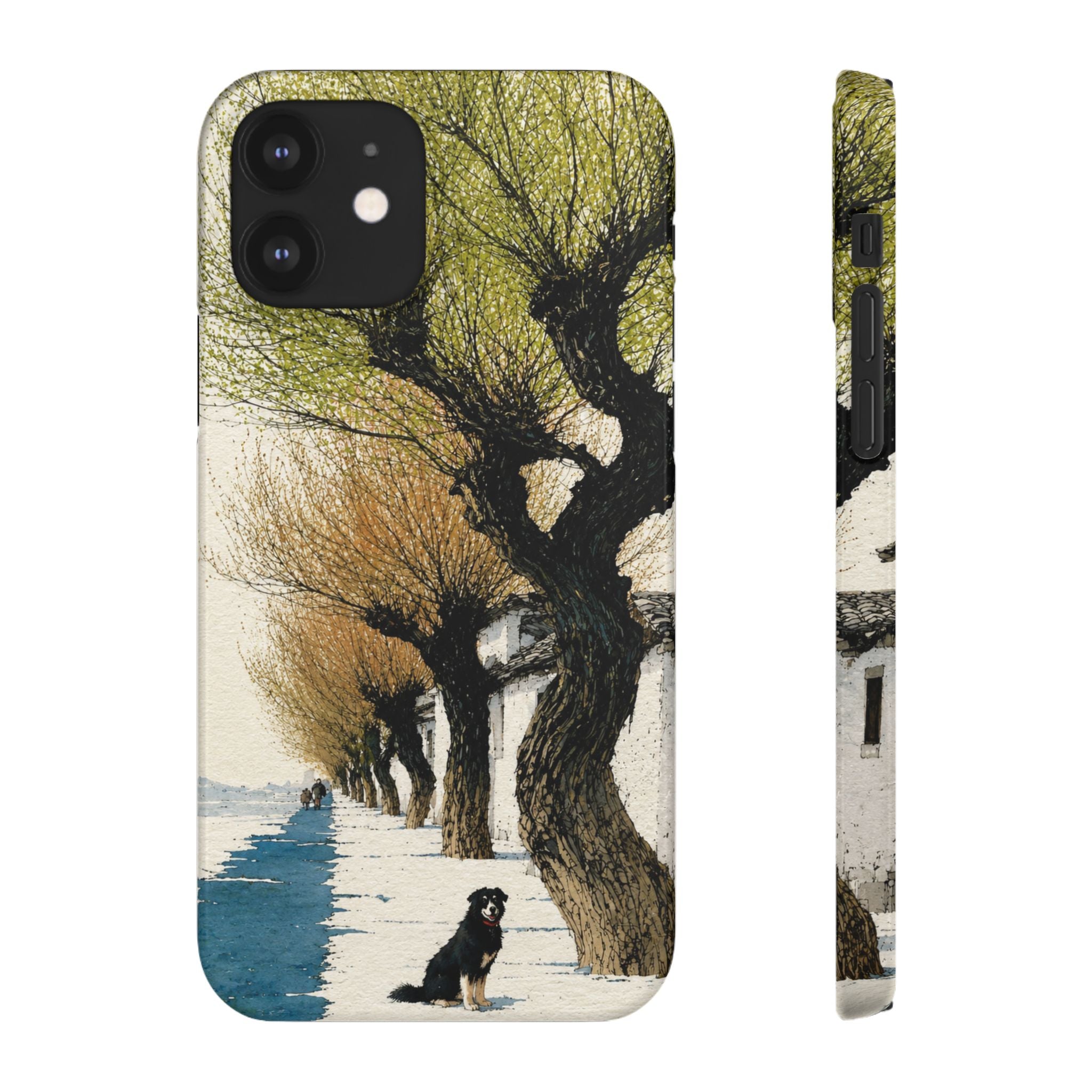 Serene Willow Landscape Phone Case