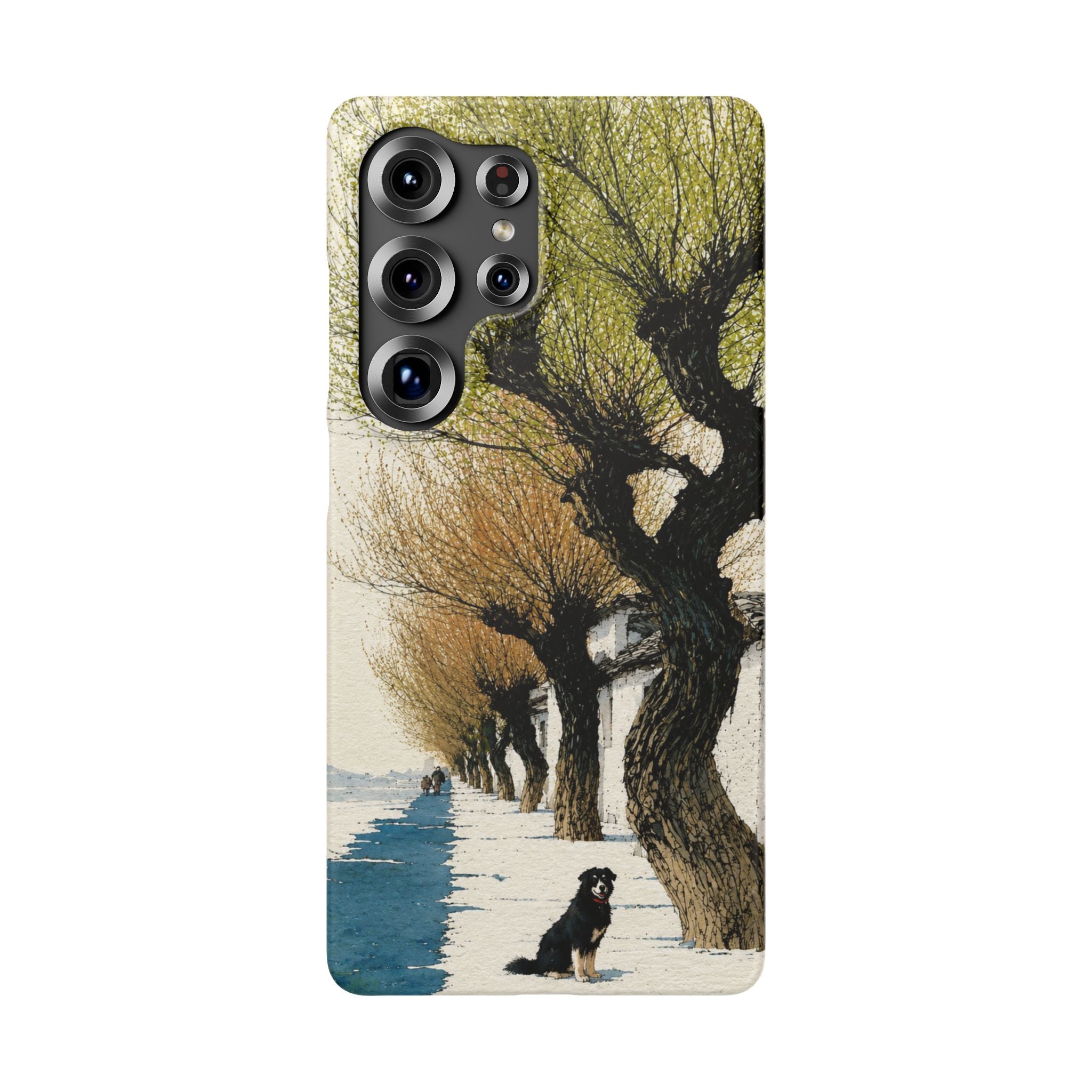 Serene Willow Landscape Phone Case