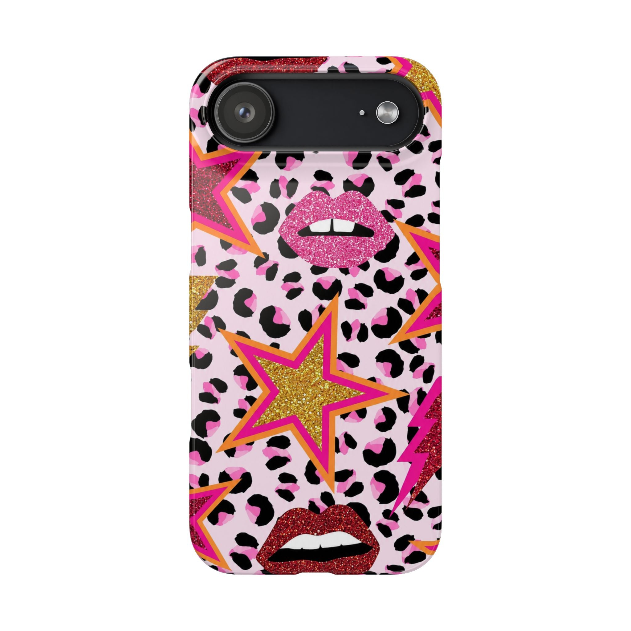 Pink Leopard Pop Art Phone Case