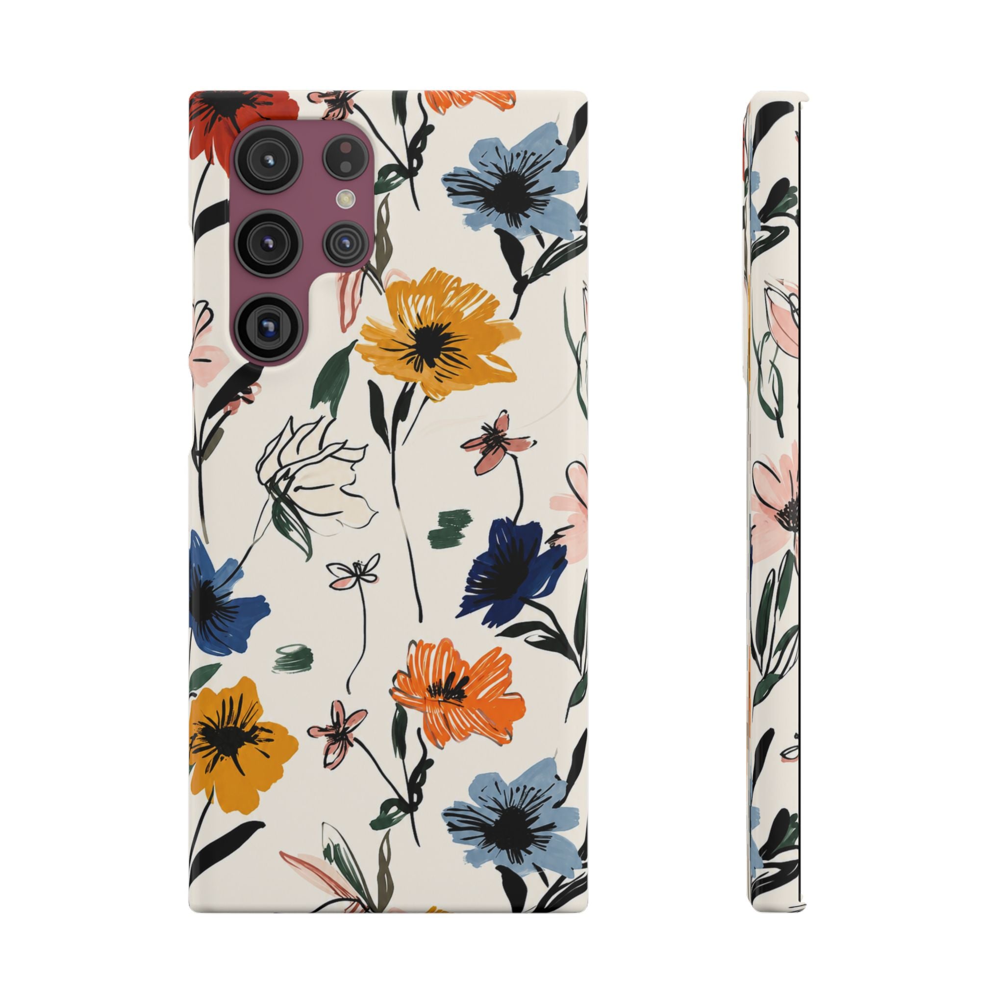 Wildflower Sketch Phone Case