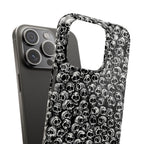 Black and White Skull Pattern Phone Case