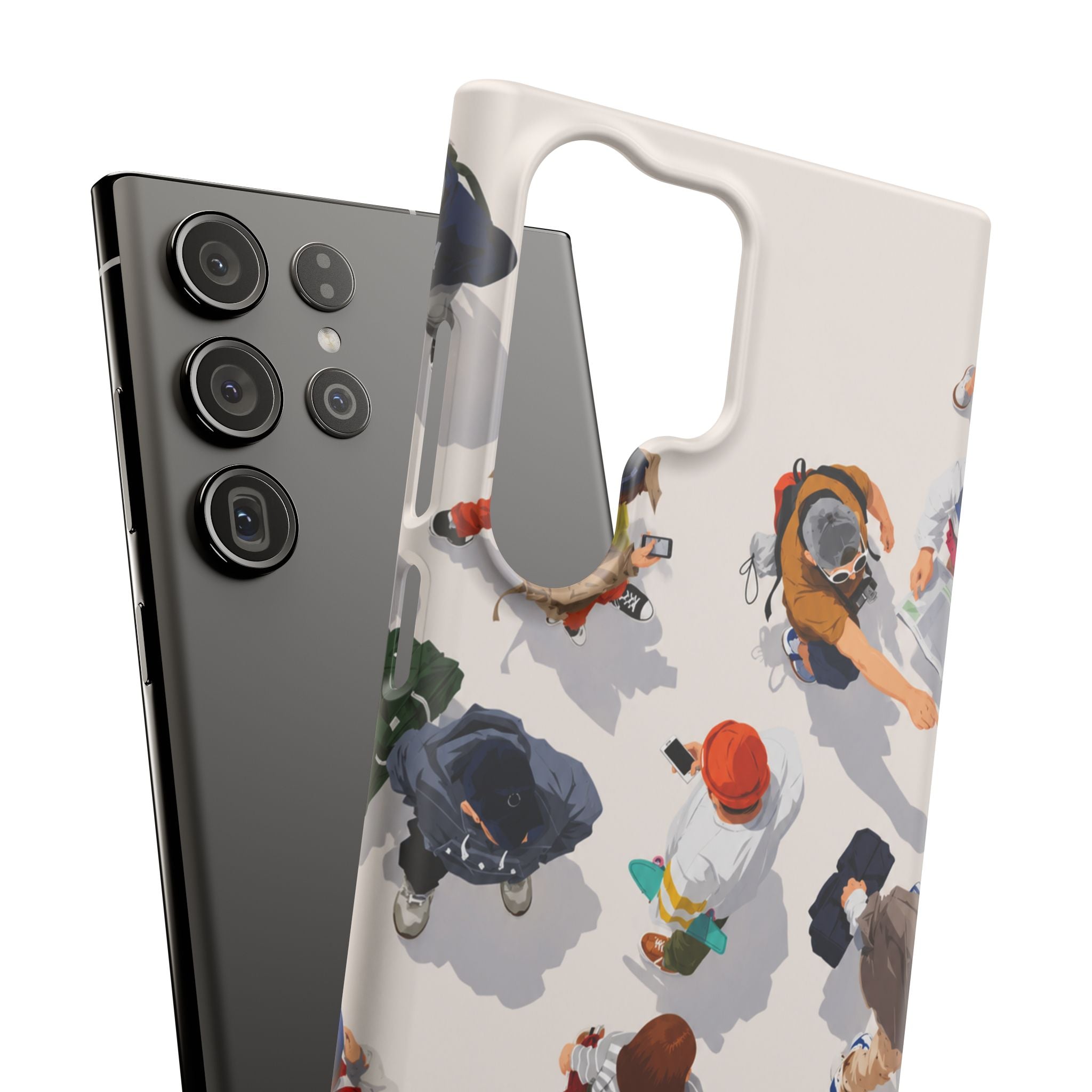 City Crowd Aesthetic Phone Case