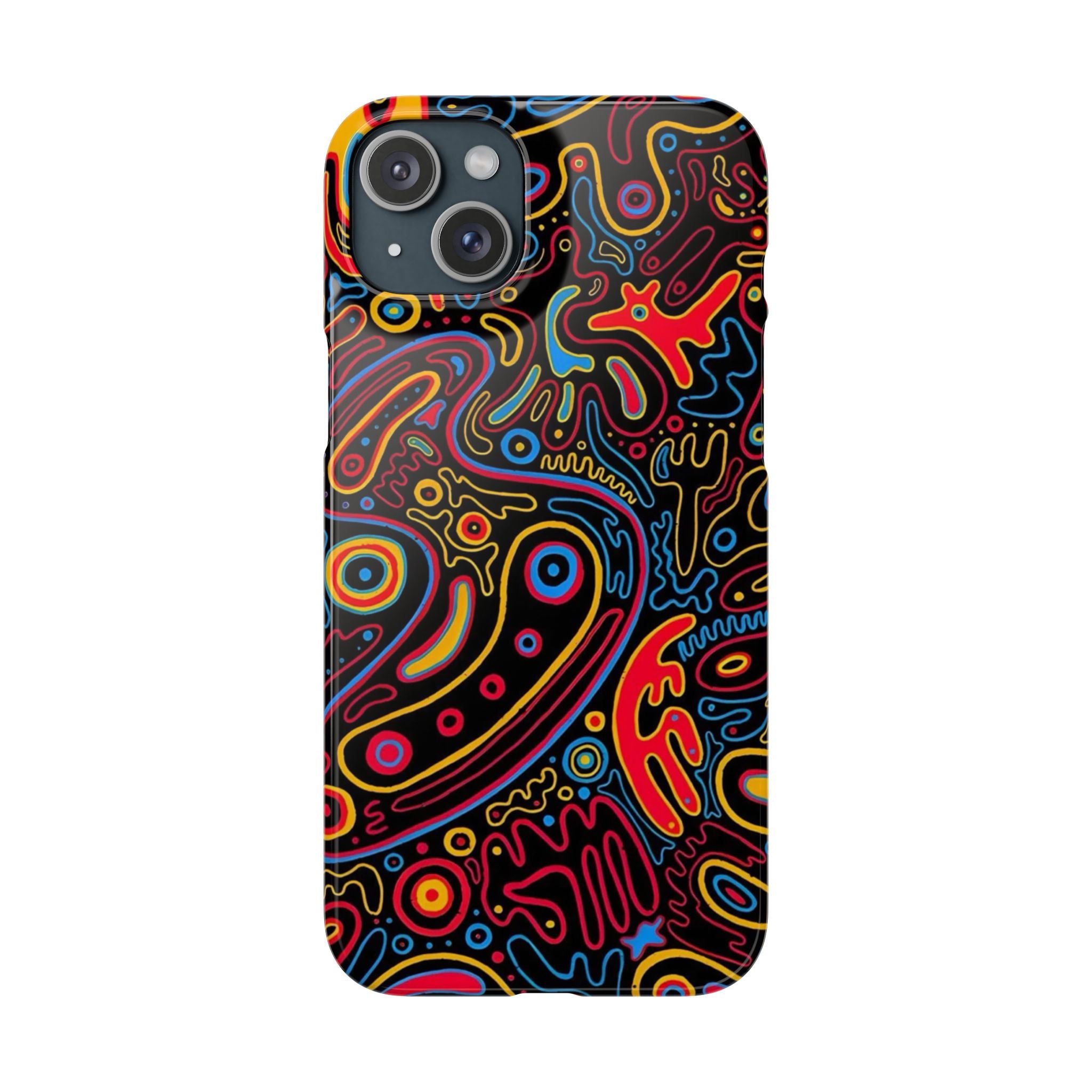 Neon Maze Phone Case
