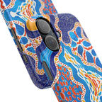 Abstract Blue Pattern Phone Case
