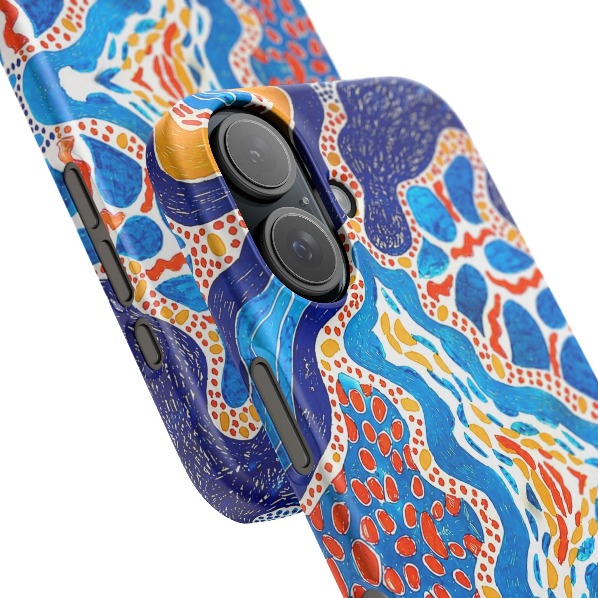 Abstract Blue Pattern Phone Case