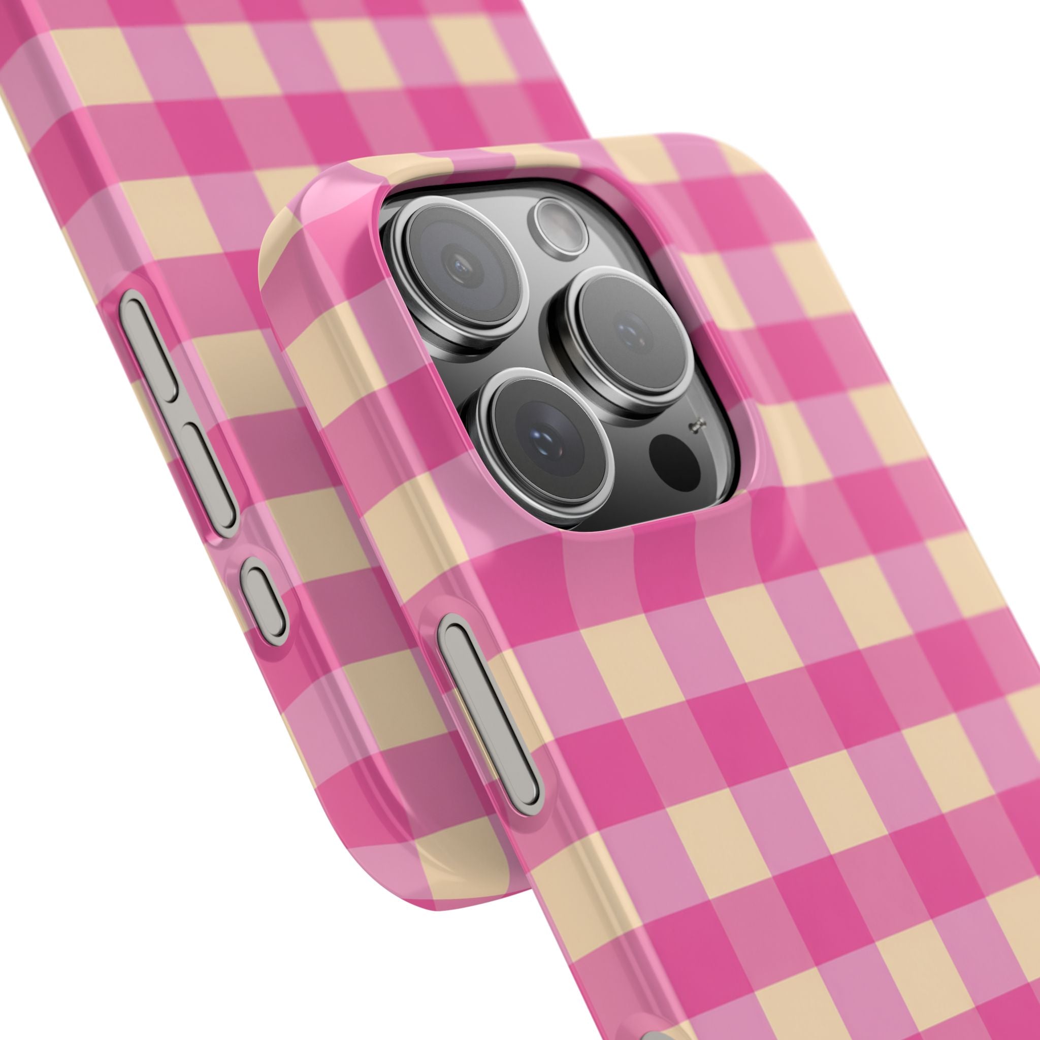Pink Gingham Phone Case