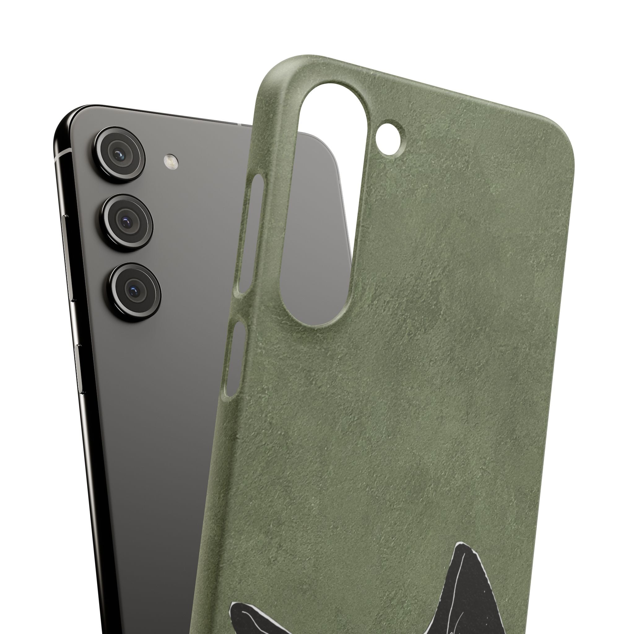 Grumpy Black Cat Phone Case