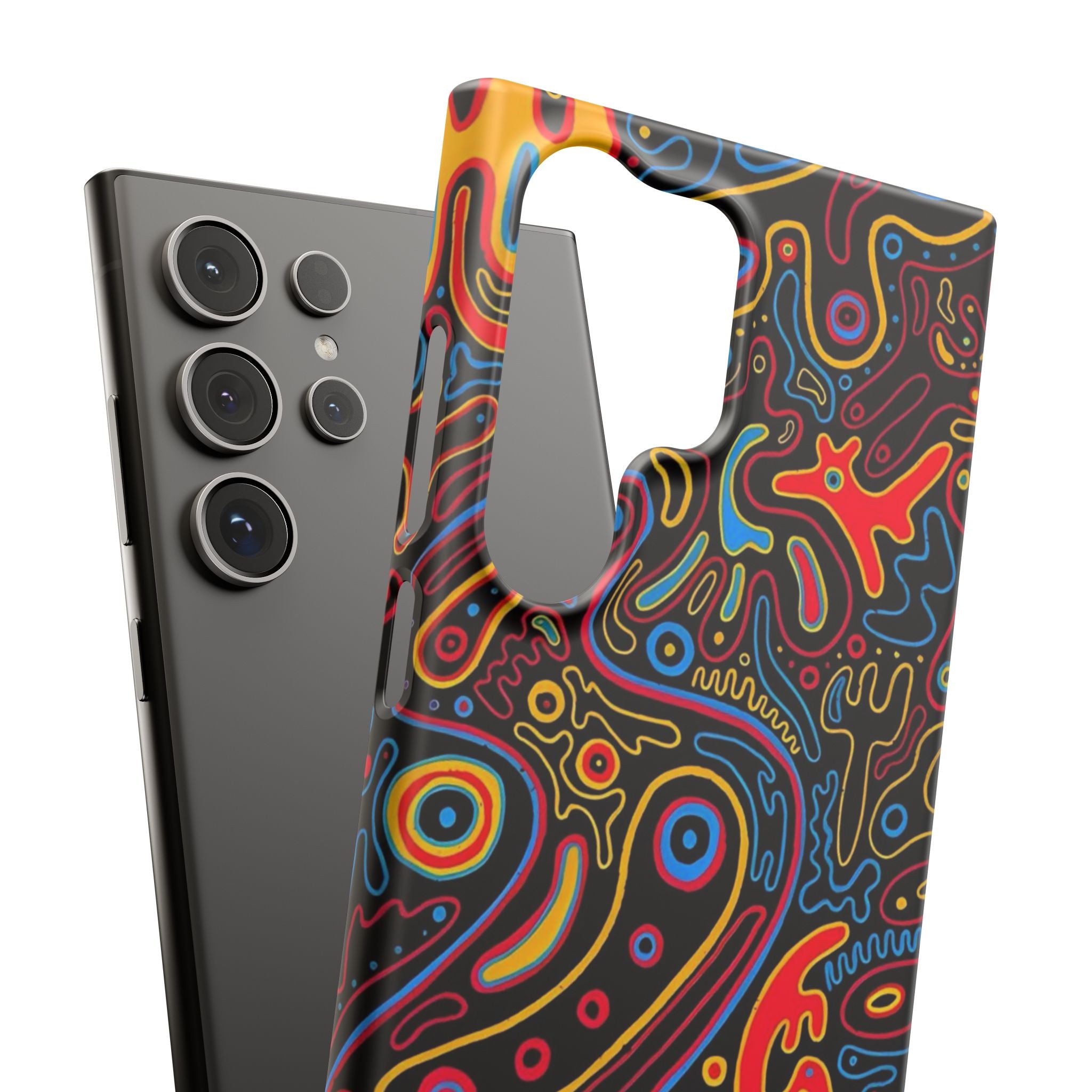 Neon Maze Phone Case