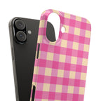 Pink Gingham Phone Case